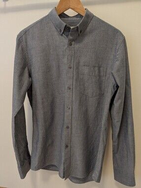 National Standards Men's Button-Down Shirt in Heather Gray